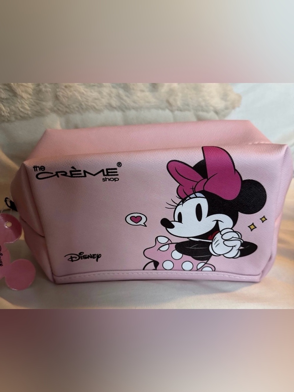 The Creme Shop x Disney Minnie and Mickey Mouse Pink Pouch NWT